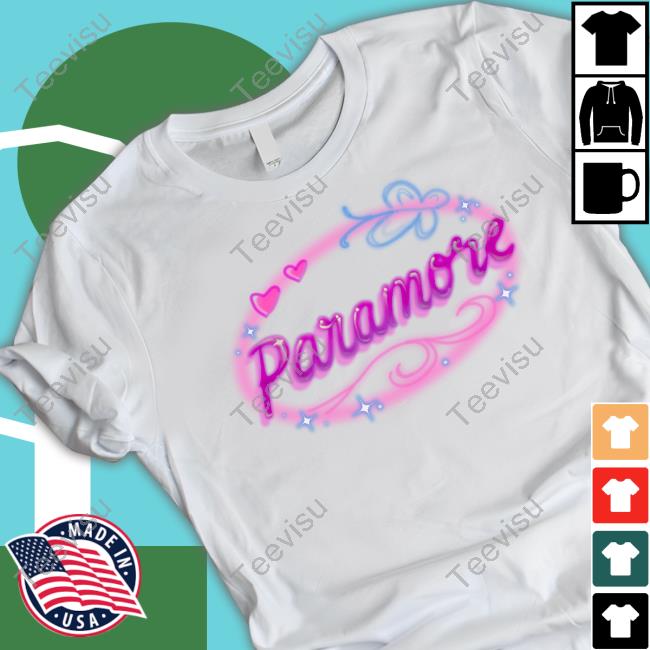 Paramore Printed Graphic Airbrush T-shirt